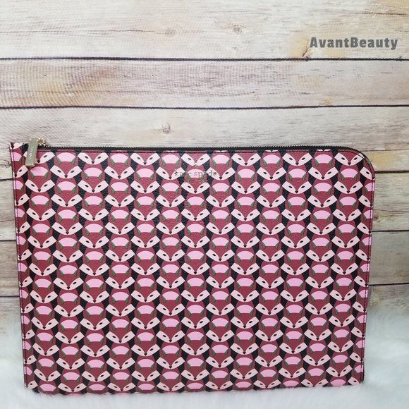 Kate Spade Staci Geo Fox L-Zip Universal Laptop - Picture 8 of 9